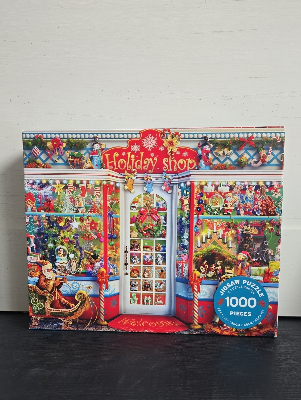 Ceaco Holiday Shop 1000-Piece Jigsaw Puzzle With Poster